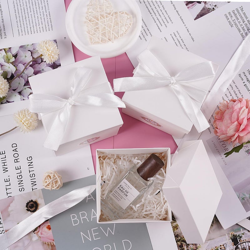 Elephantpackage 12Pack Small Gift Boxes with Lids, White Gift Boxes with Ribbon for Birthday, Present Packing, Party Favor, Candle Boxes, Treat Boxes, Wedding. - Image 4